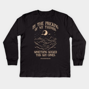 Shakespeare bookish literature poet Kids Long Sleeve T-Shirt